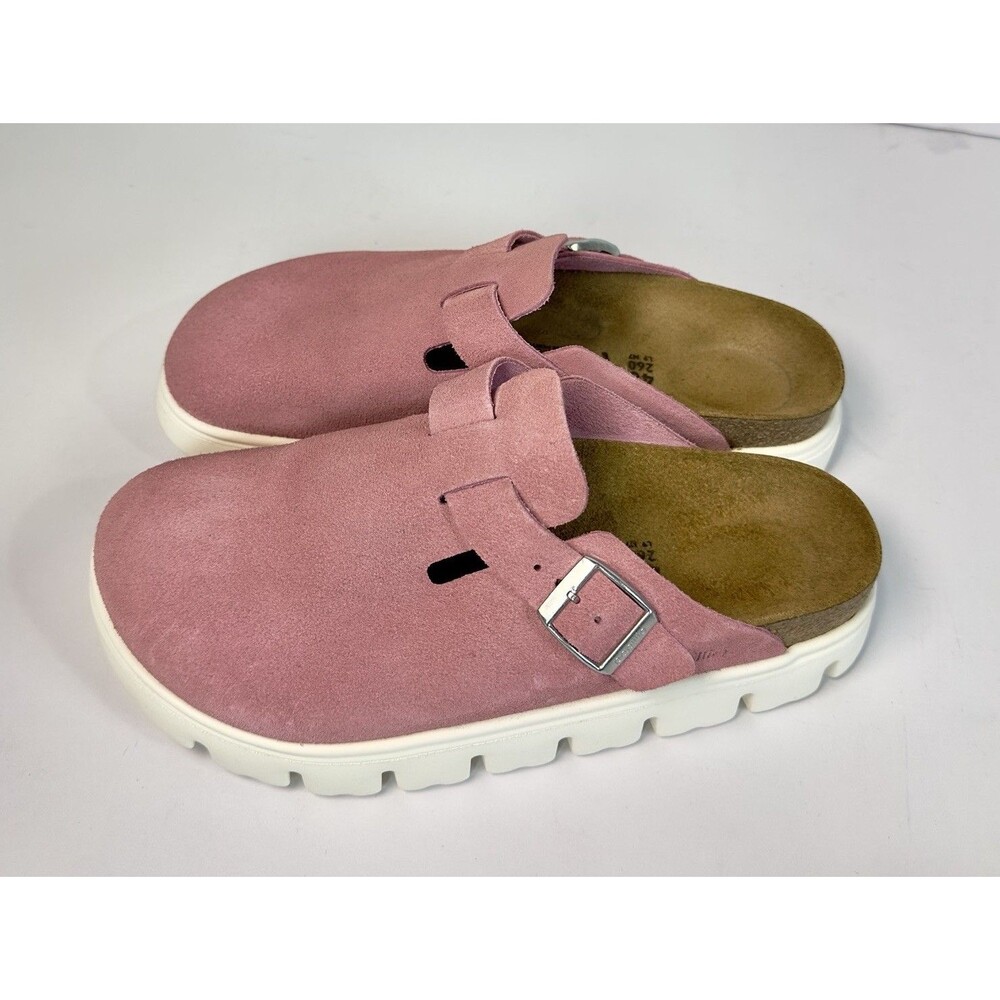 Papillio Birkenstock Boston Clogs Pink Suede Flex Platform EU 40 US 9 W Women